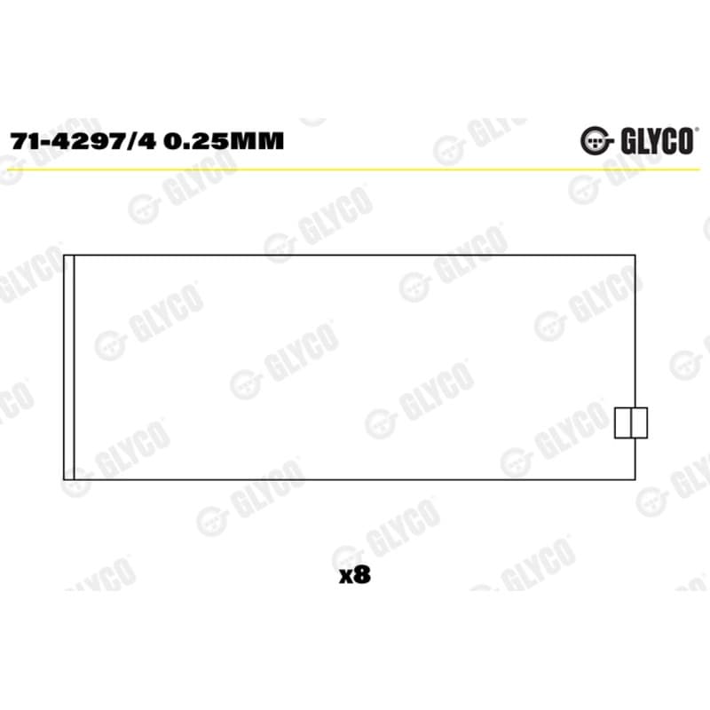 GLYCO guoliai dideliu galu 71-4297/4 0.25mm