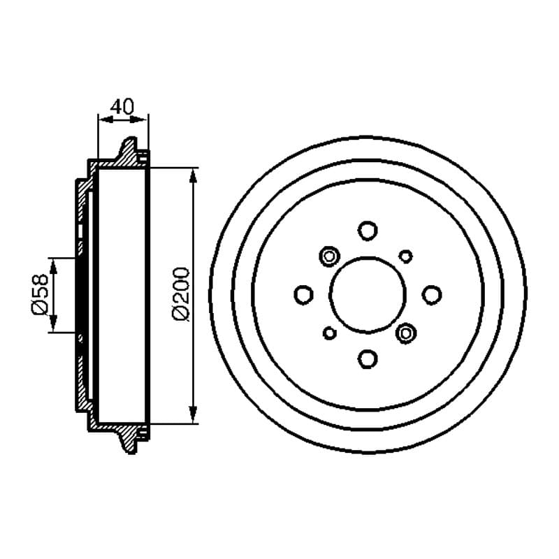 BOSCH 0 986 477 141 stabdžių būgnas