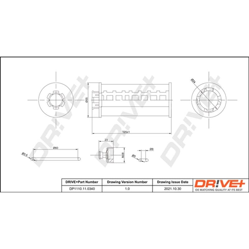 DRVE alyvos filtras DP1110.11.0340