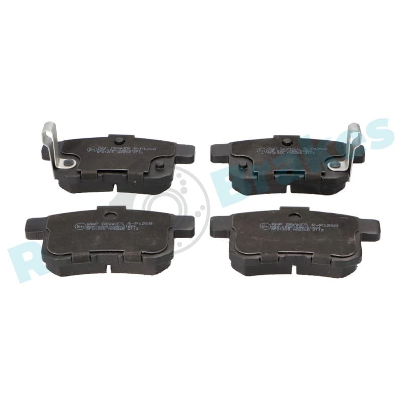 RAPBRAKES stabdžių trinkelių rinkinys, diskinis stabdys R-P1268
