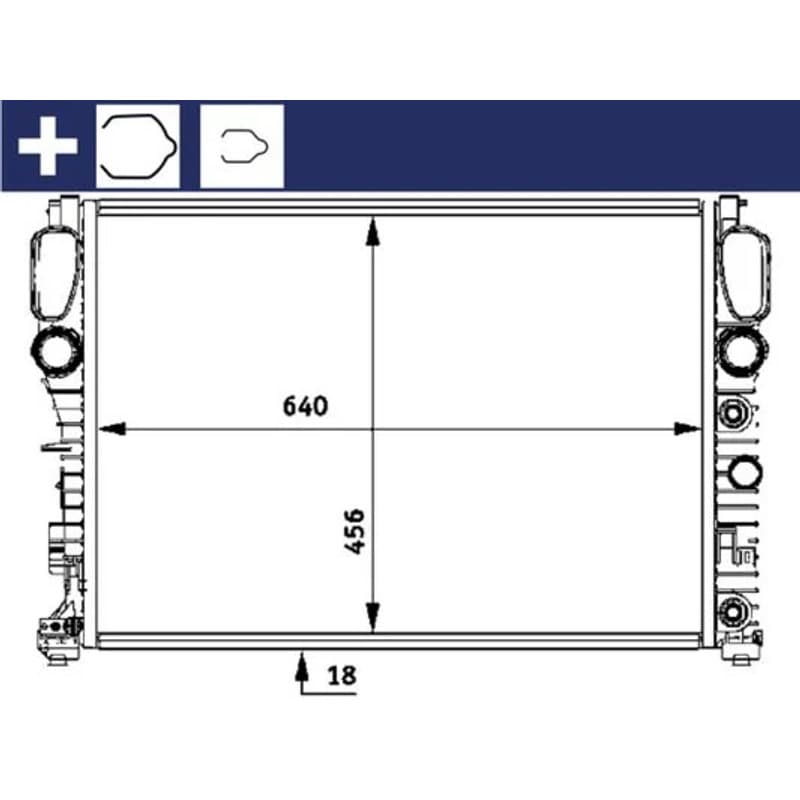 MAHLE CR 512 000S radiatorius, variklio aušinimas