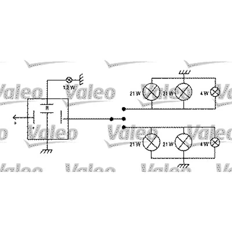 VALEO posūkio rodiklio pertraukiklis 641426