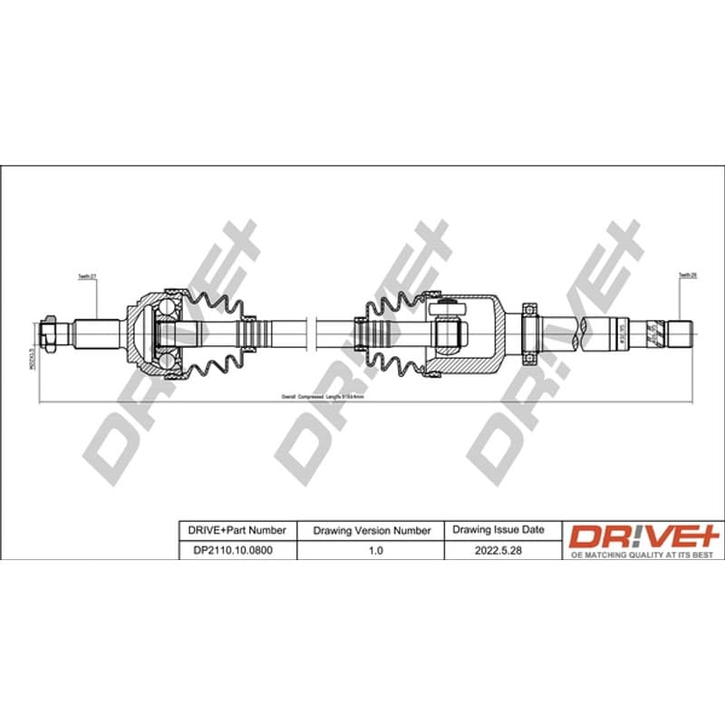 DRVE pusašis DP2110.10.0800