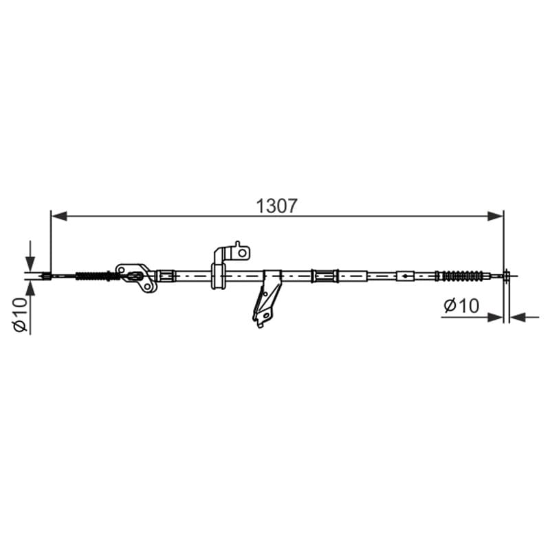 BOSCH 1 987 482 901 trosas, stovėjimo stabdys