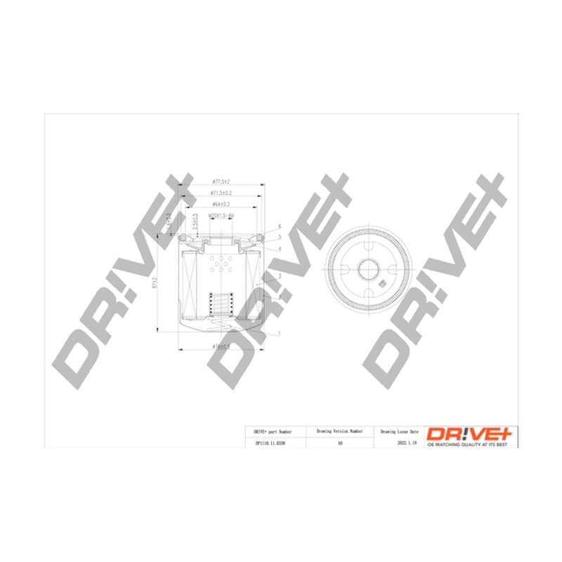 DRVE alyvos filtras DP1110.11.0338