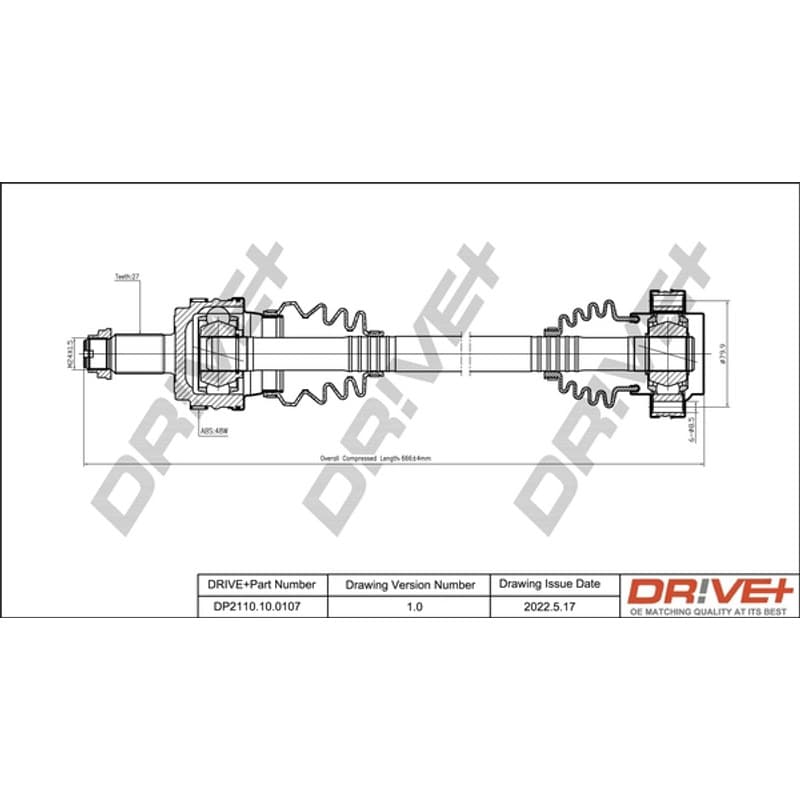 DRVE pusašis DP2110.10.0107
