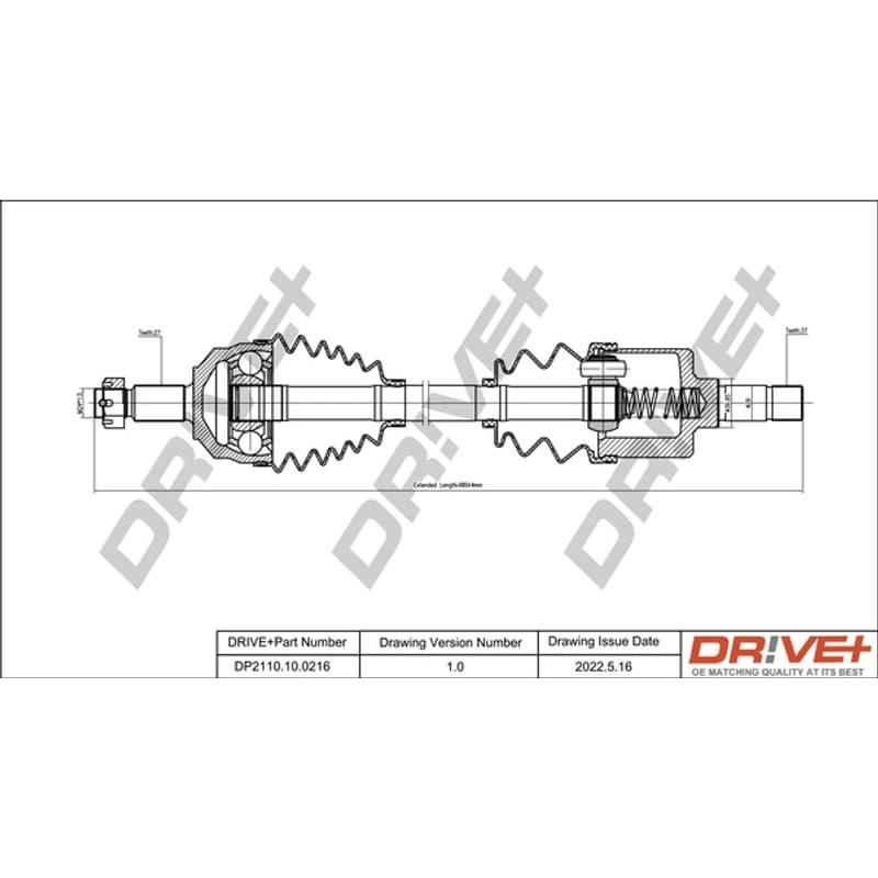 DRVE pusašis DP2110.10.0216