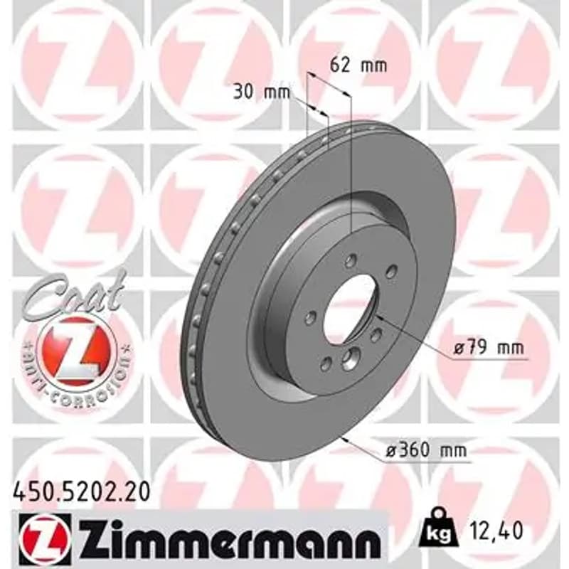 ZIMMERMANN stabdžių diskas 450.5202.20