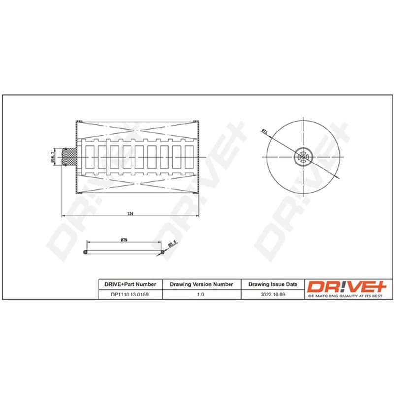 DRVE kuro filtras DP1110.13.0159