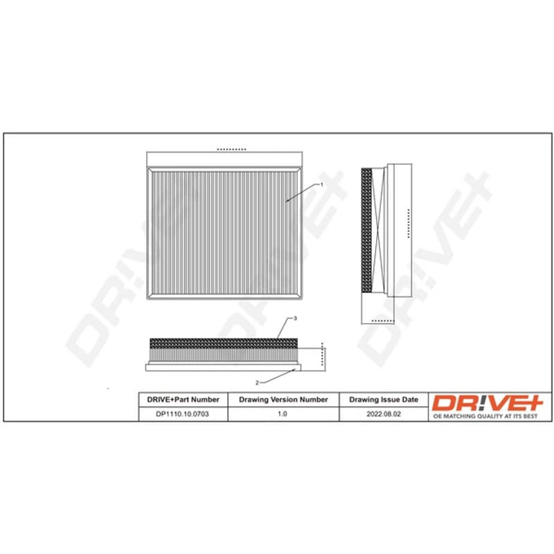 DRVE oro filtras DP1110.10.0703