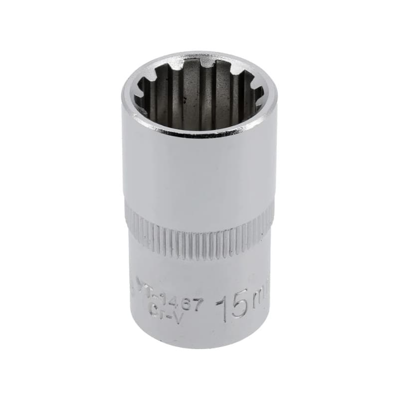 Spline galvutė 1/2", 15 mm