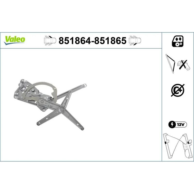 VALEO lango pakėliklis 851864