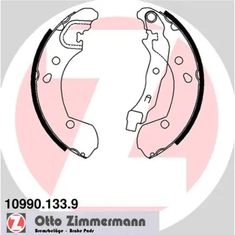 ZIMMERMANN stabdžių trinkelių komplektas 10990.133.9