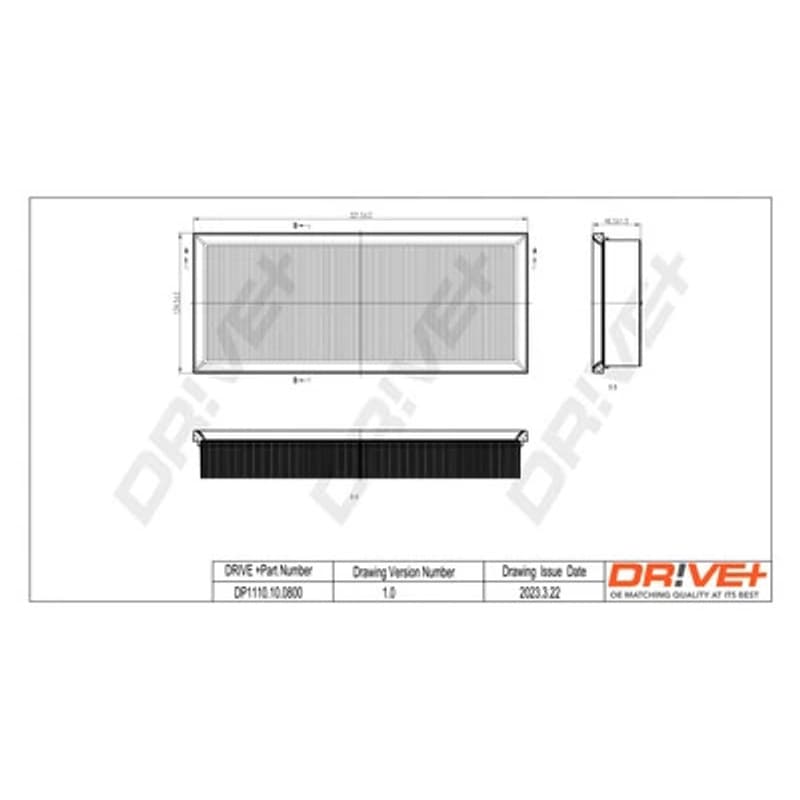 DRVE oro filtras DP1110.10.0800