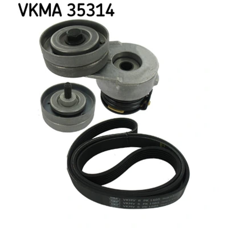SKF VKMA 35314 V formos rumbuotas diržas, komplektas