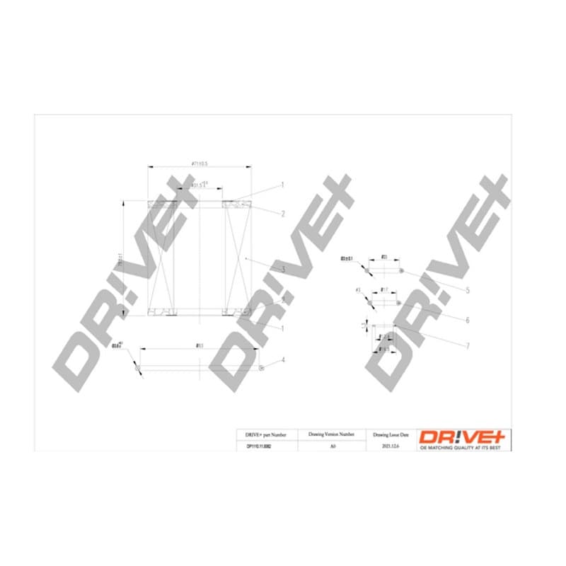 DRVE alyvos filtras DP1110.11.0082