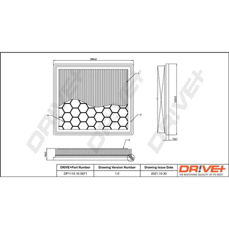 DRVE oro filtras DP1110.10.0671
