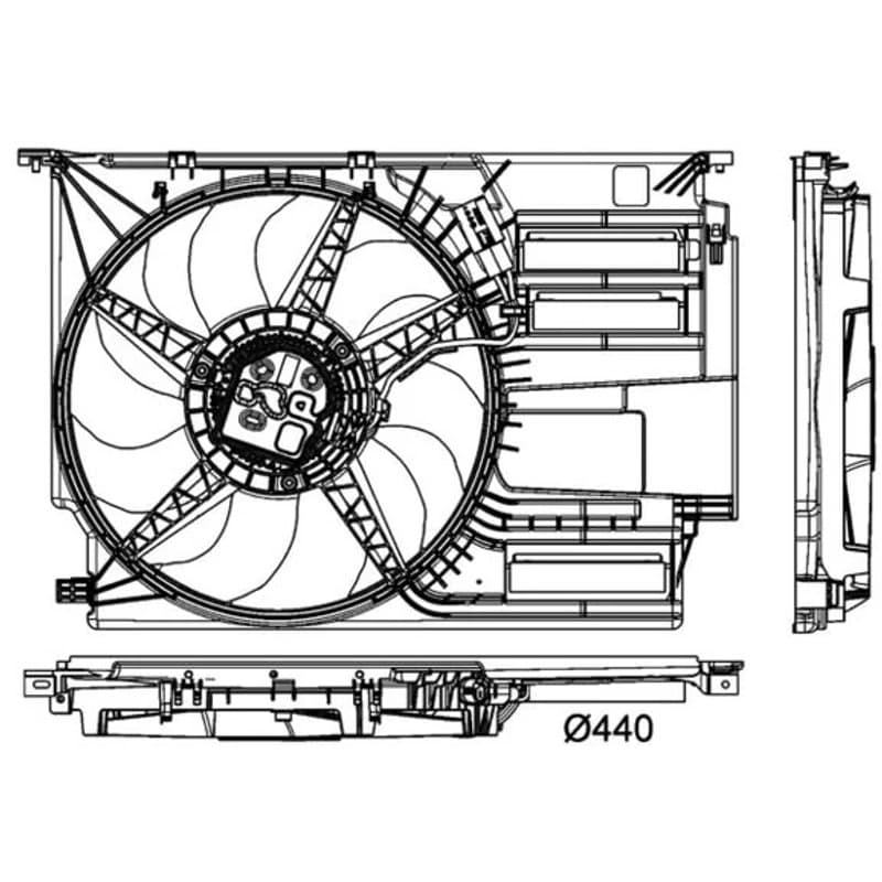 MAHLE CFF 405 000P ventiliatorius, radiatoriaus