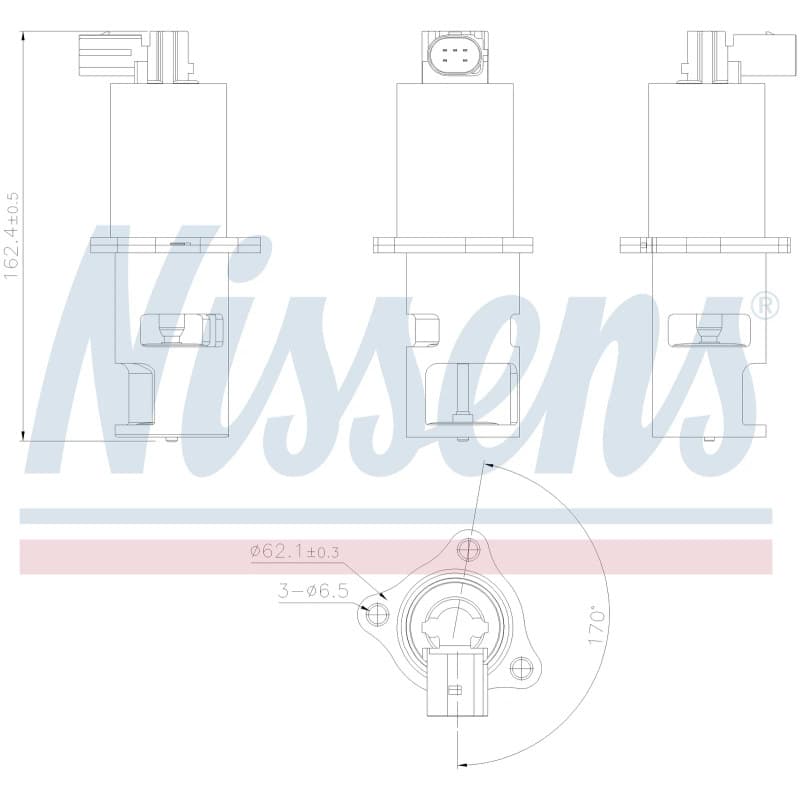 NISSENS ERG vožtuvas 98172