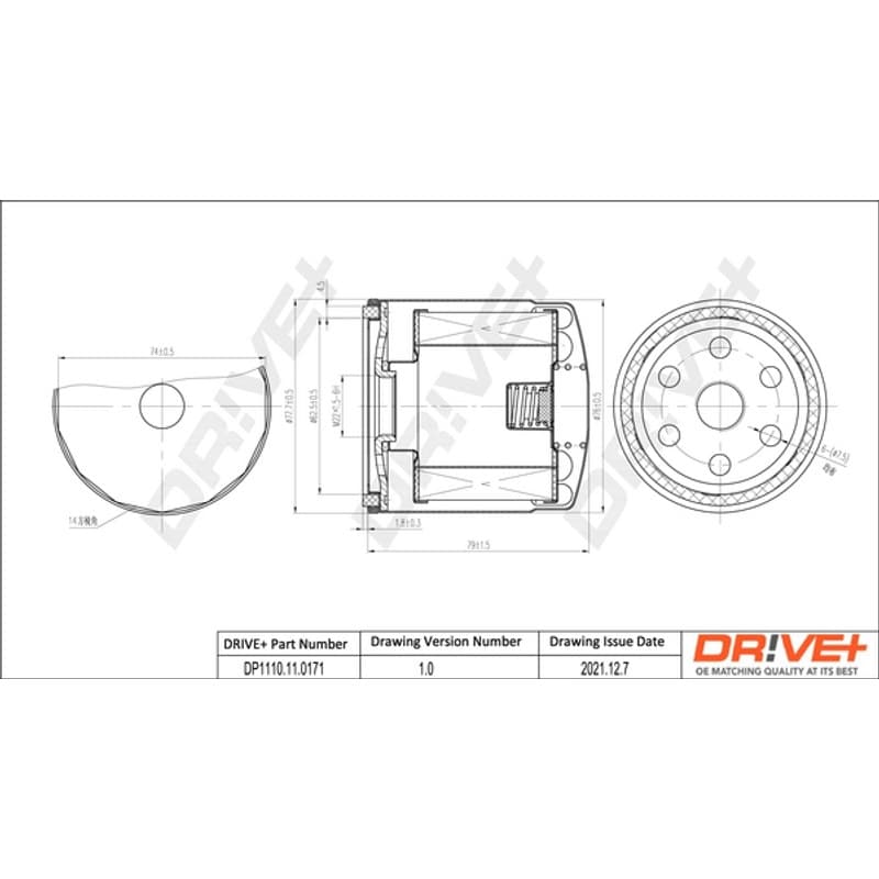 DRVE alyvos filtras DP1110.11.0171