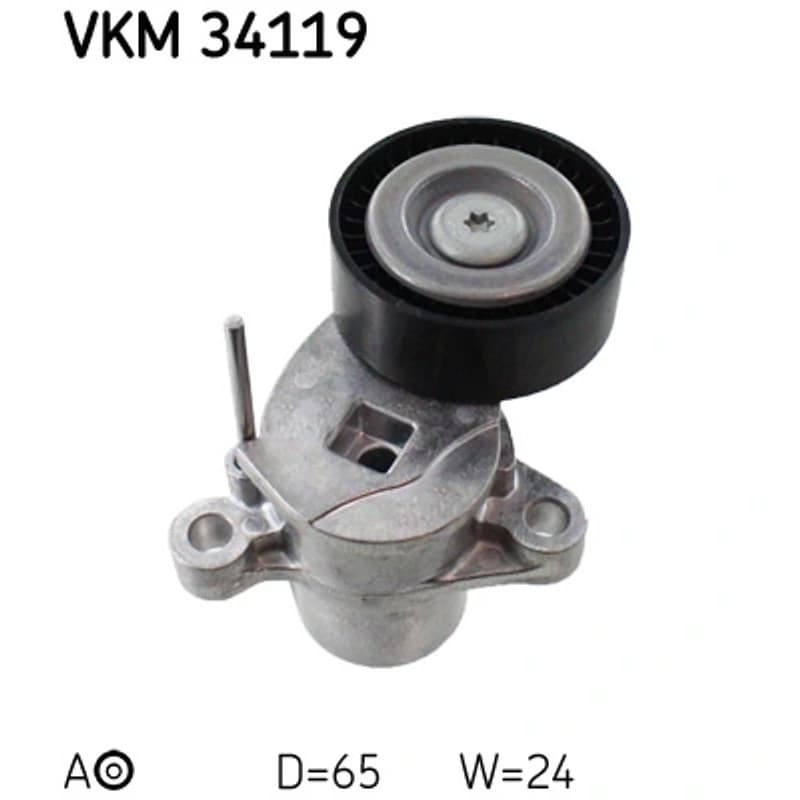 SKF VKM 34119 diržo įtempiklis, V formos rumbuotas diržas