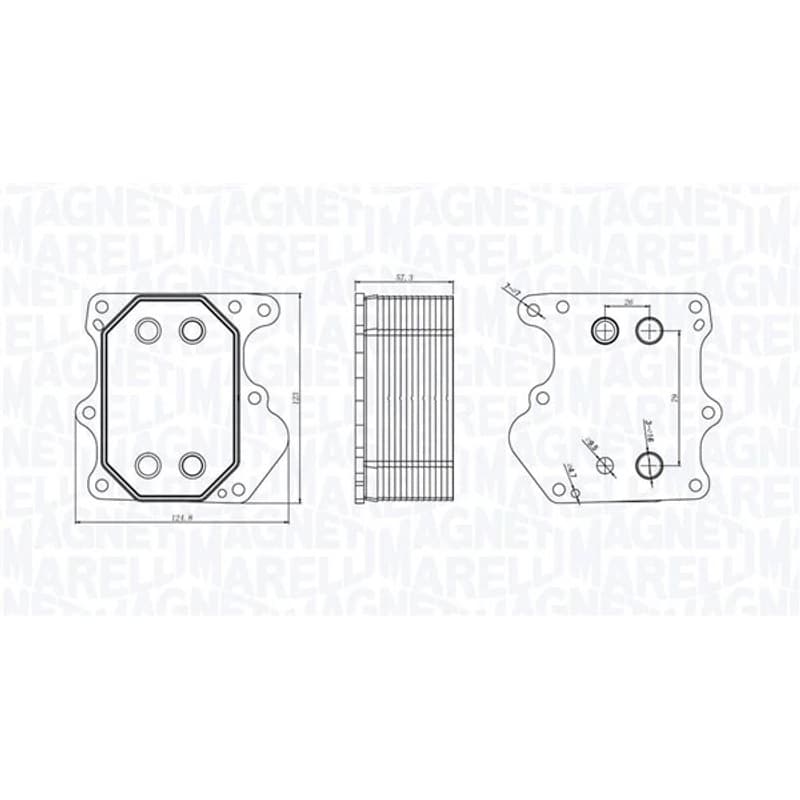 MAGNETIMARELLI alyvos aušintuvas, variklio alyva 350300000500
