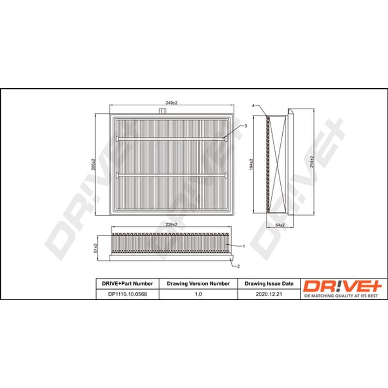 DRVE oro filtras DP1110.10.0568