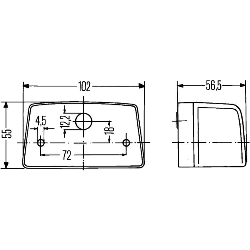 HELLA 2KA 998 523-001 Valstybinio numerio apšvietimas