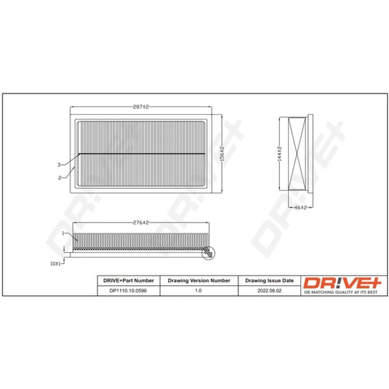 DRVE oro filtras DP1110.10.0596