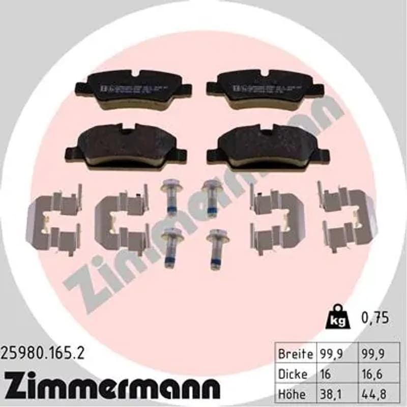 ZIMMERMANN Būgnai ir trinkelės 25980.165.2