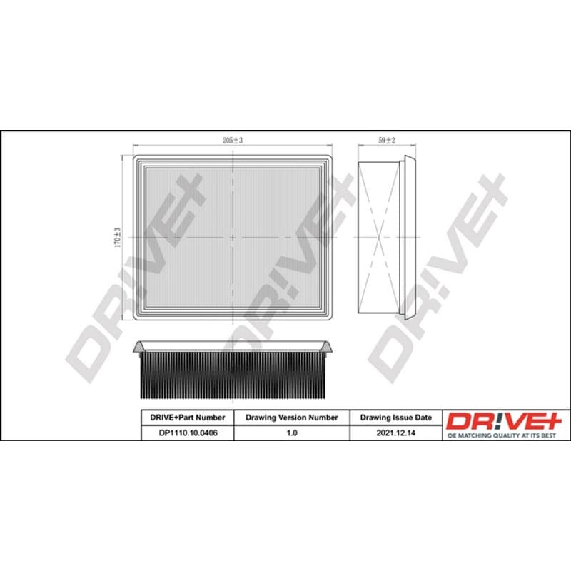 DRVE oro filtras DP1110.10.0406
