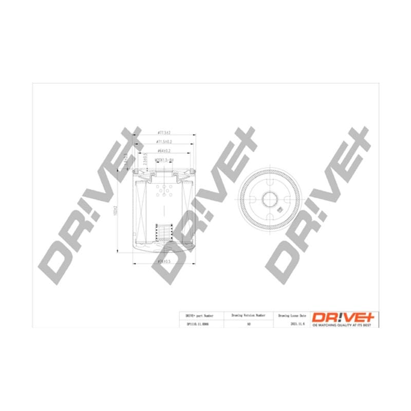 DRVE alyvos filtras DP1110.11.0066