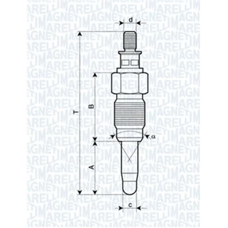 MAGNETIMARELLI Kaitinimo žvakė 062900056304