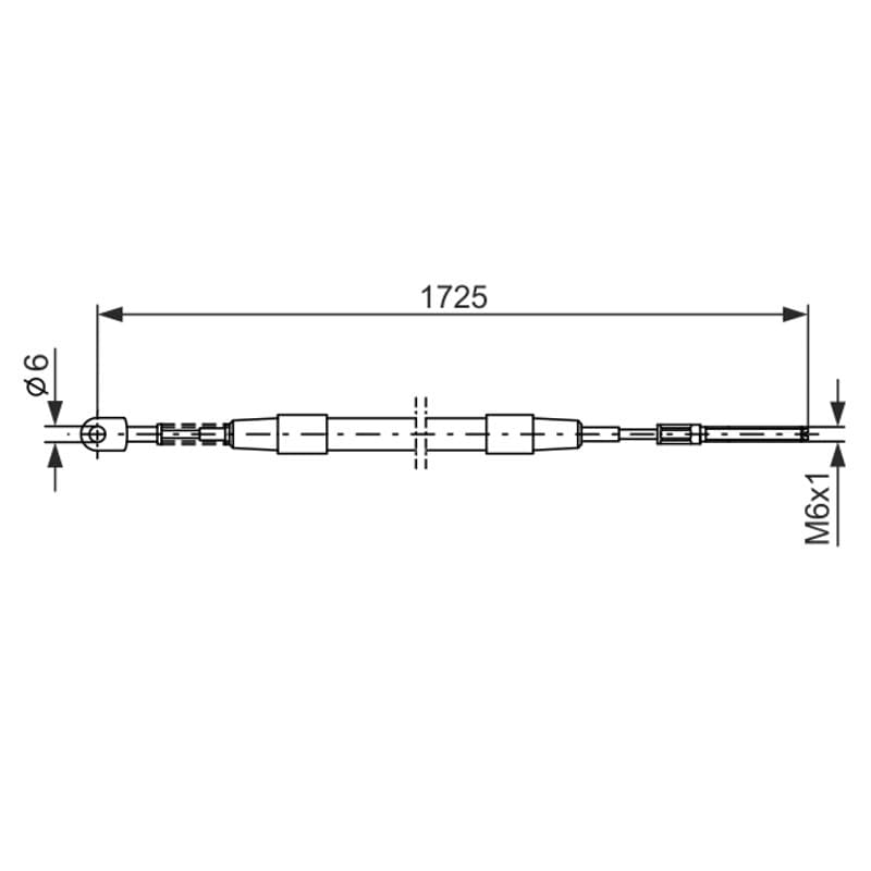 BOSCH 1 987 477 065 trosas, stovėjimo stabdys