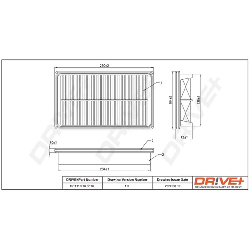 DRVE oro filtras DP1110.10.0576