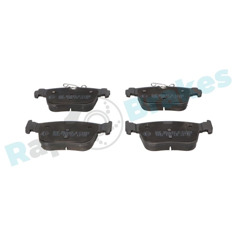 RAPBRAKES stabdžių trinkelių rinkinys, diskinis stabdys R-P1666
