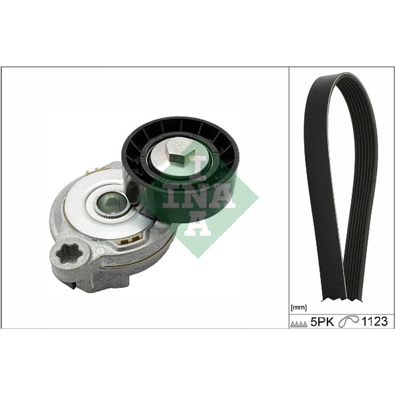 SCHAEFFLERINA V formos rumbuotas diržas, komplektas 529 0375 10