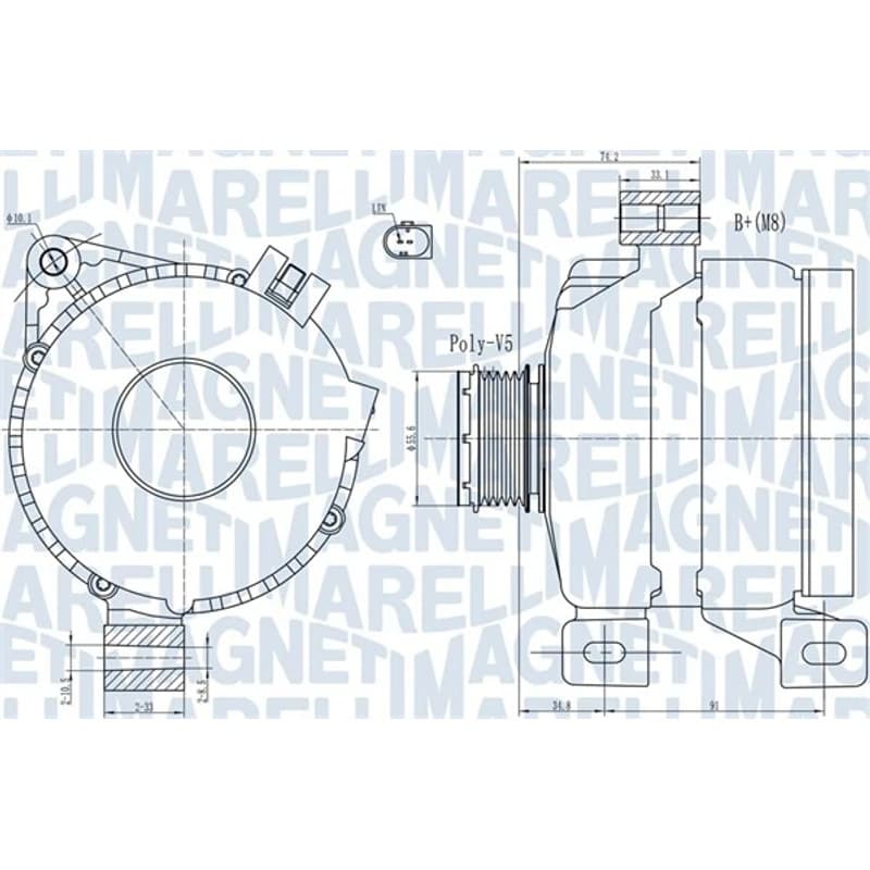 MAGNETIMARELLI kintamosios srovės generatorius 063731967010