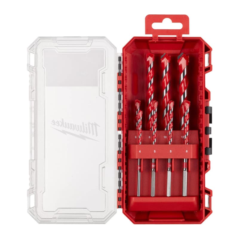 MILWAUKEE Naujos kartos plaktukiniai grąžtai – Hammer Drill Bit 8 vnt. Set [EMEA] 4932493881 MILWAUKEE