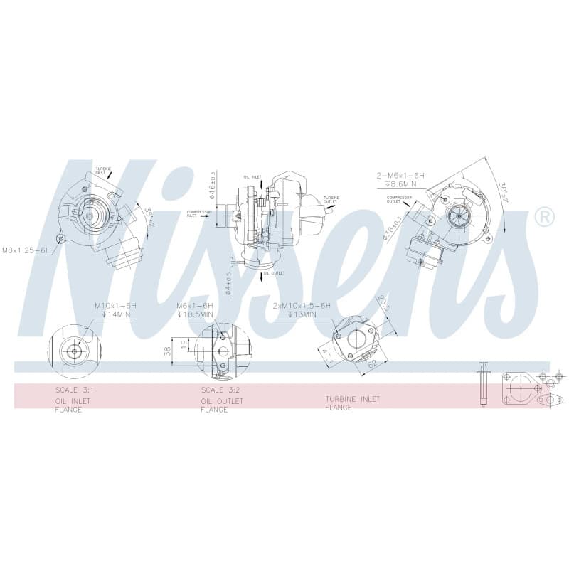 NISSENS kompresorius, įkrovimo sistema 93242