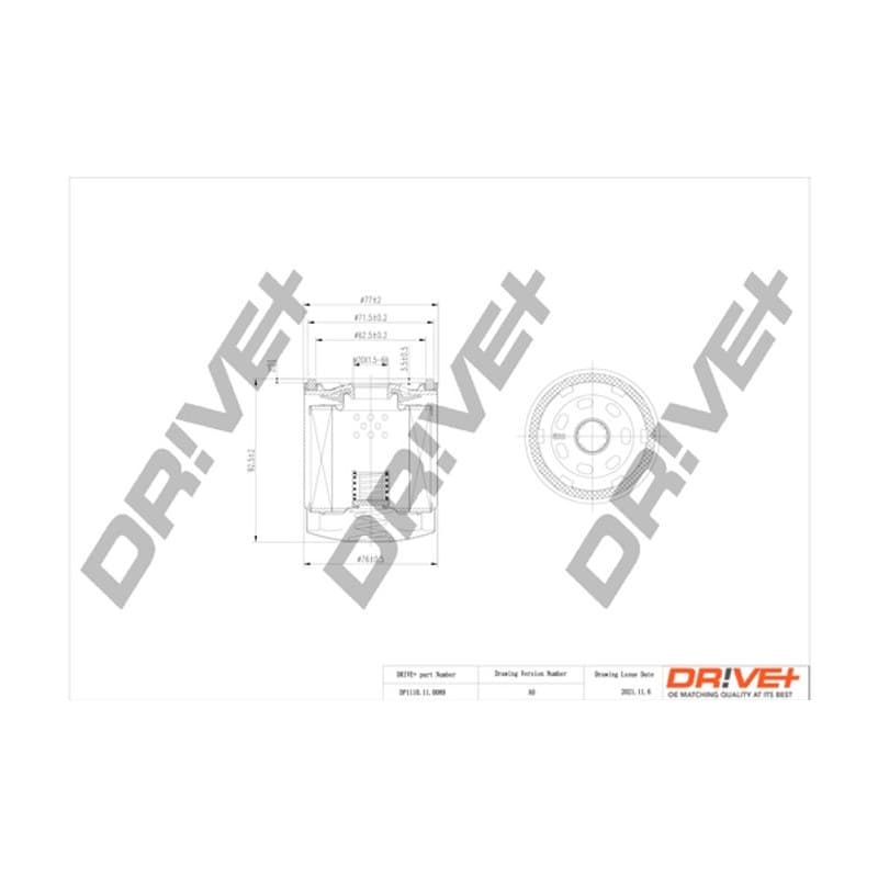 DRVE alyvos filtras DP1110.11.0089