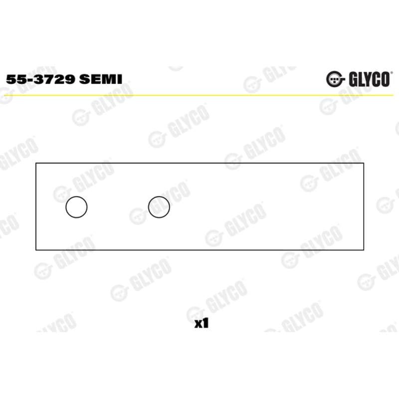 GLYCO įvorės mažu galu, švaistiklis 55-3729 SEMI