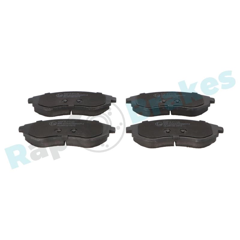 RAPBRAKES stabdžių trinkelių rinkinys, diskinis stabdys R-P1125