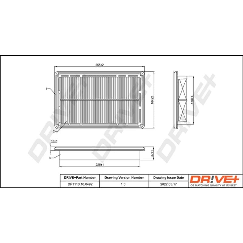 DRVE oro filtras DP1110.10.0492