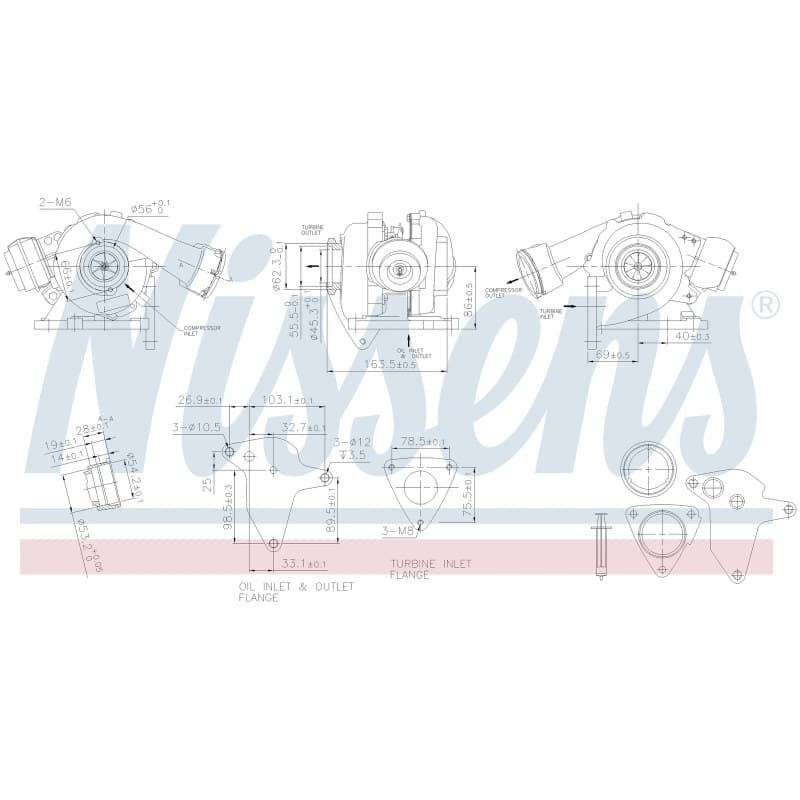 NISSENS kompresorius, įkrovimo sistema 93265