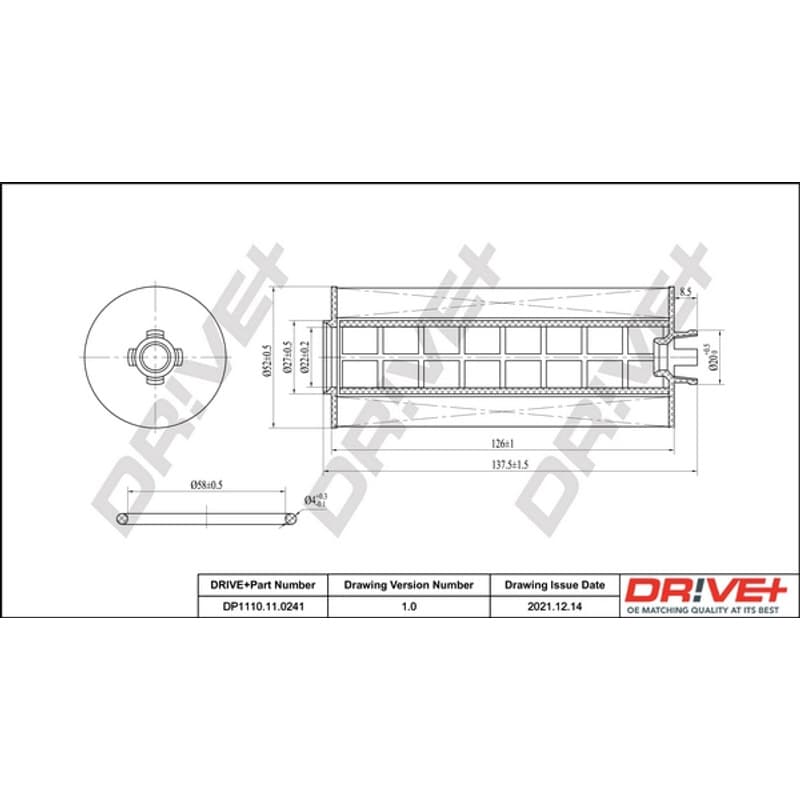 DRVE alyvos filtras DP1110.11.0241