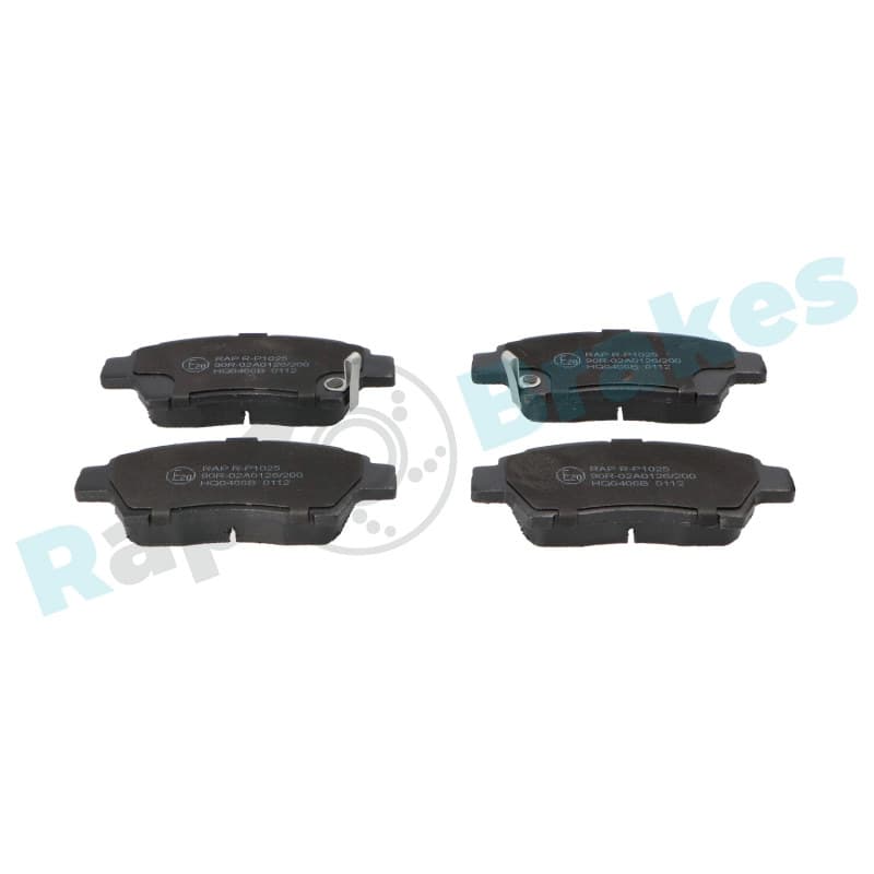 RAPBRAKES stabdžių trinkelių rinkinys, diskinis stabdys R-P1025