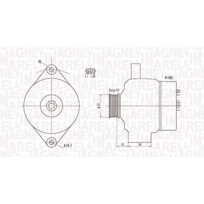 MAGNETIMARELLI kintamosios srovės generatorius 063732026010