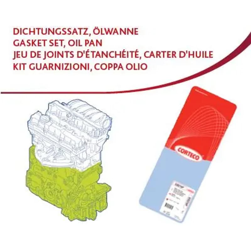 CORTECO tarpiklių rinkinys, variklio karteris 427545P