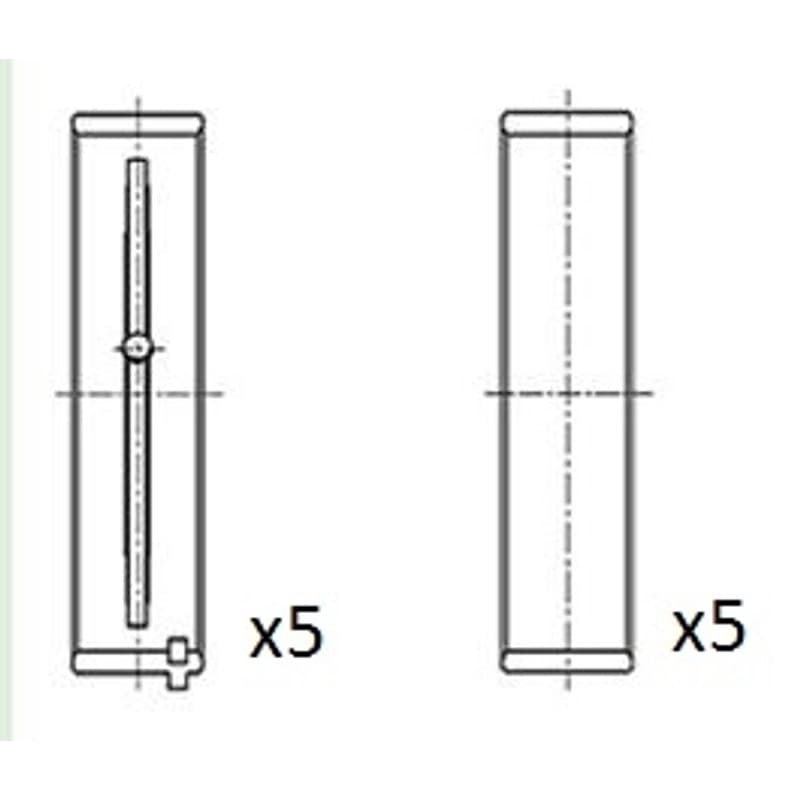 FAIAUTOPARTS pagrindiniai guoliai, alkūninis velenas BM1019-STD